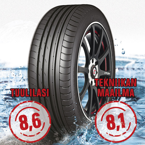 Nankang Sportnex AS-2+ TM- ja Tuulilasi-testimenestys 205/50-17