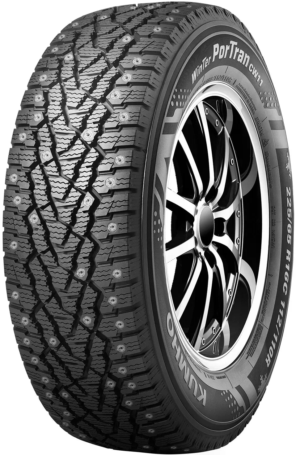 Kumho 195/75- Portran CW11 Studded (Fs) 195/75-16